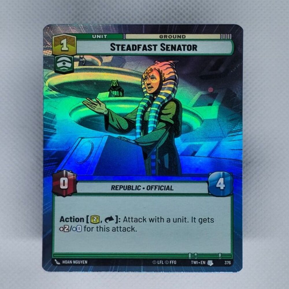 Steadfast Senator [Hyperspace] #376 Star Wars Unlimited:Twilight of the Republic